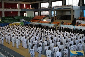 De hoofdvestiging van Kukkiwon in Seoel, Zuid-Korea